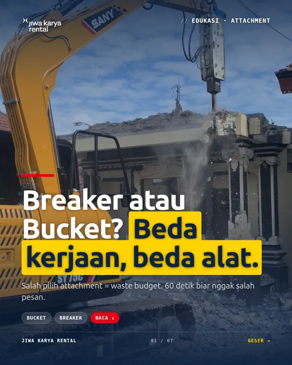 Breaker или bucket? Разные задачи — разное оборудование — JKR