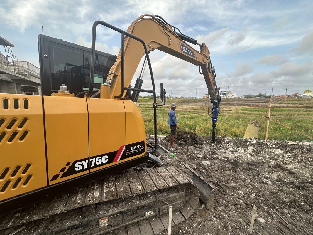 Auger attachment bore pile excavator SANY Bali